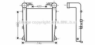 AVA QUALITY COOLING re4082 -  Интеркулер